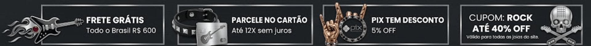 Mês do Rock até 40% OFF Mês do Rock até 40% OFF
