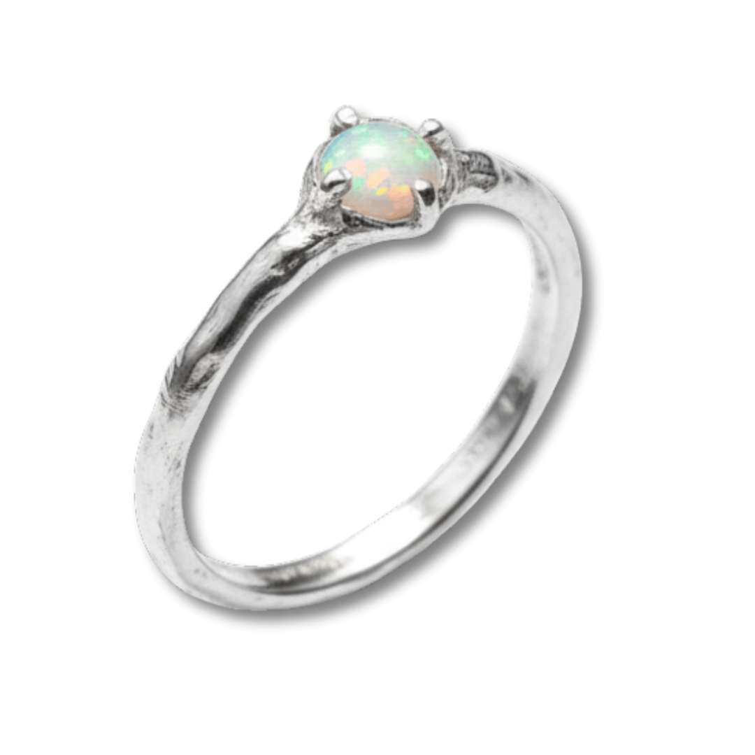 EDIÇÃO LIMITADA — Solitário Aurora em Prata 925 com Opala