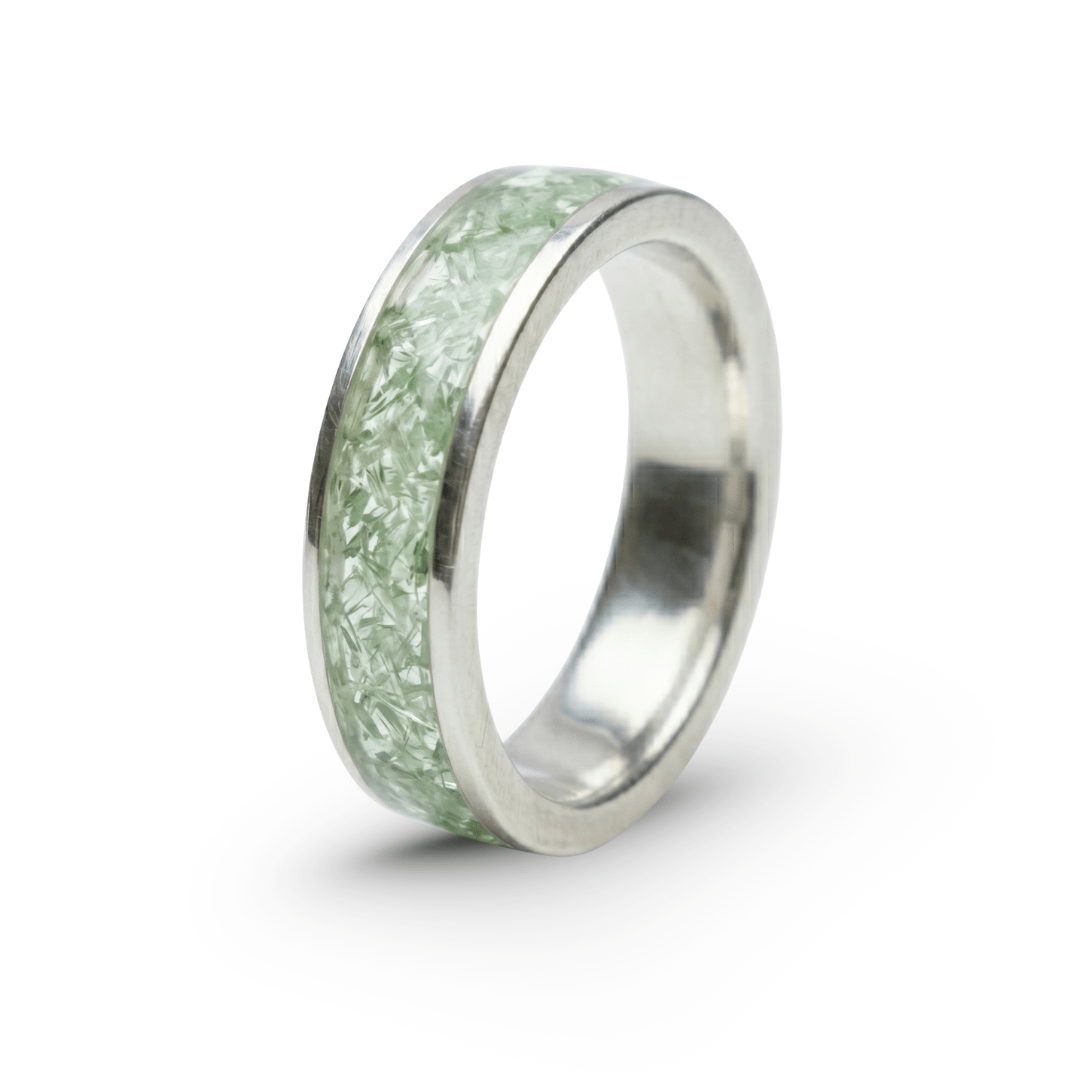 Anel de Prata 925 com Mosaico em Peridoto Natural