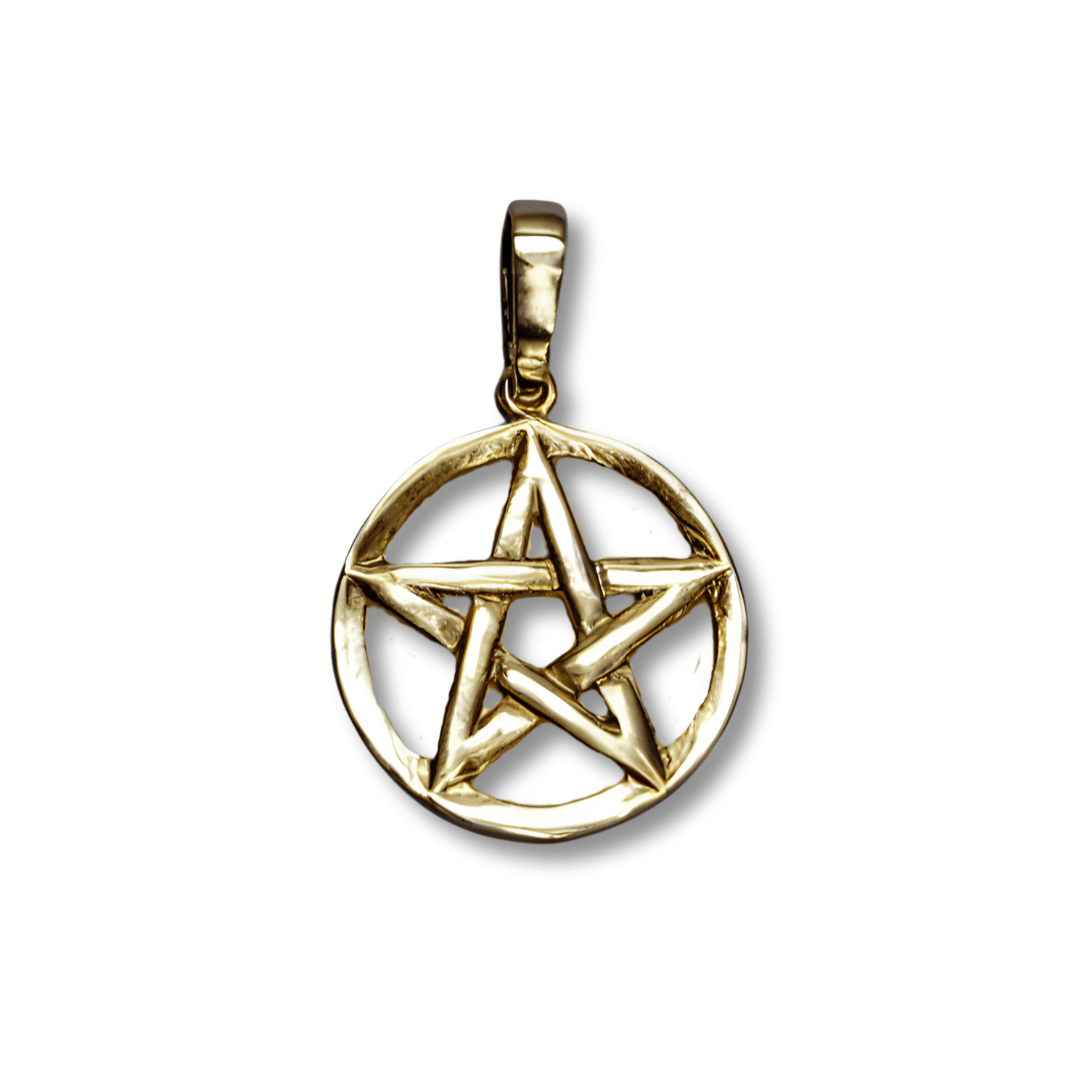 PENTAGRAMA - PINGENTE EM OURO 14K