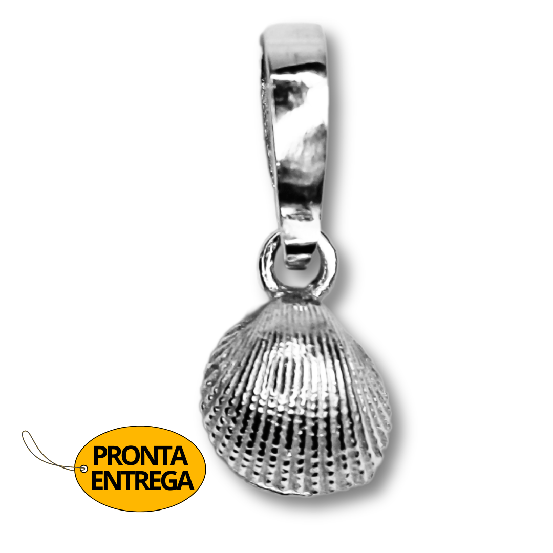 PINGENTE CONCHA PEQUENA PRATA 950