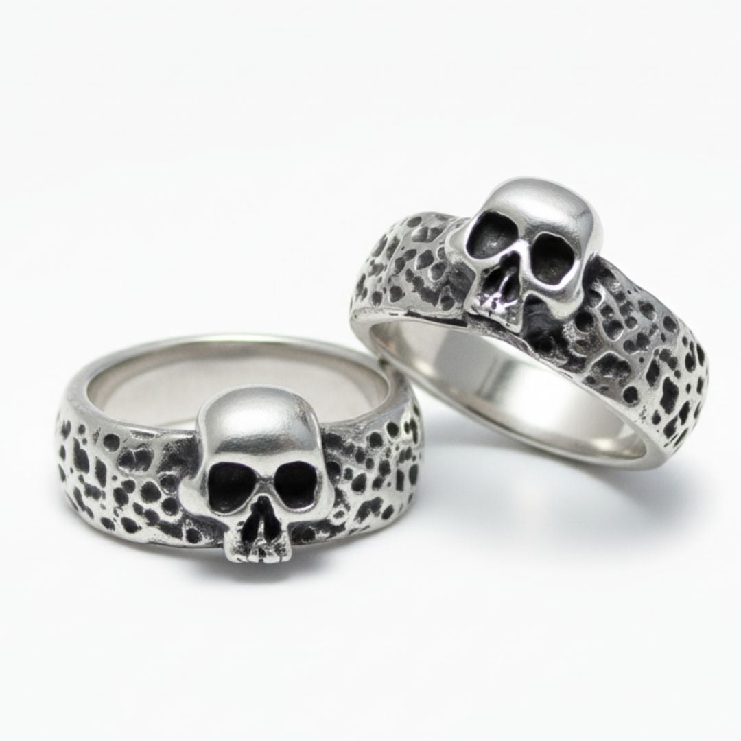 Skull – Alianças Caveira em Prata 925