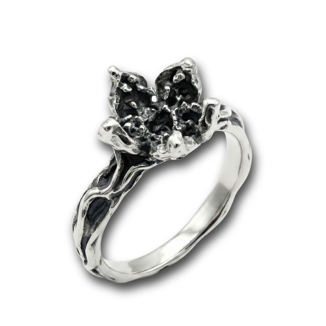 Anel Demogorgon em Prata 925 — Inspirado em Stranger Things