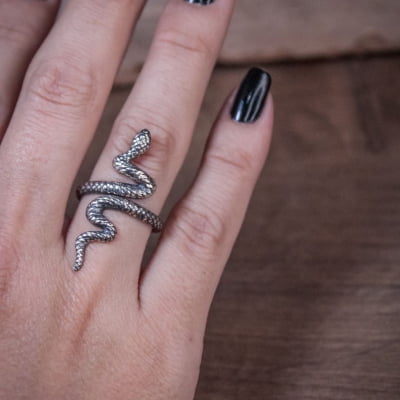 ANEL COBRA SNAKE PRATA 925