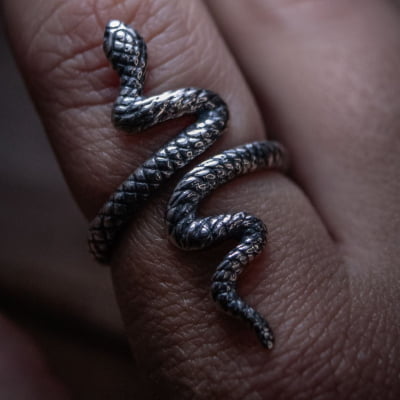 ANEL COBRA SNAKE PRATA 925