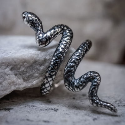 ANEL COBRA SNAKE PRATA 925