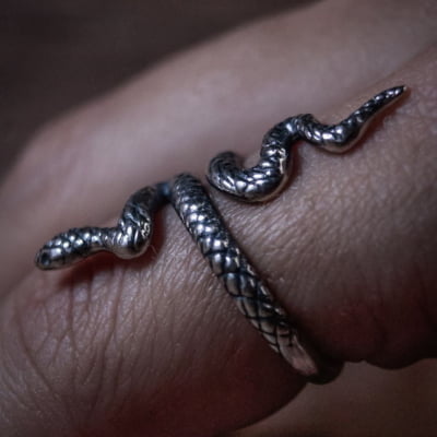 ANEL COBRA SNAKE PRATA 925