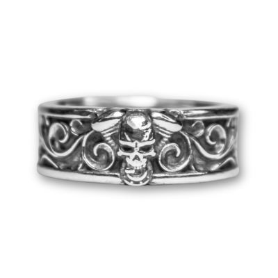ANEL SKULL MOTOR V800 PRATA 925