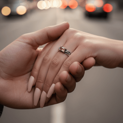 ASGARD – ANEL NÓRDICO EM PRATA 925 COM ZIRCÔNIA CHAMPAGNE