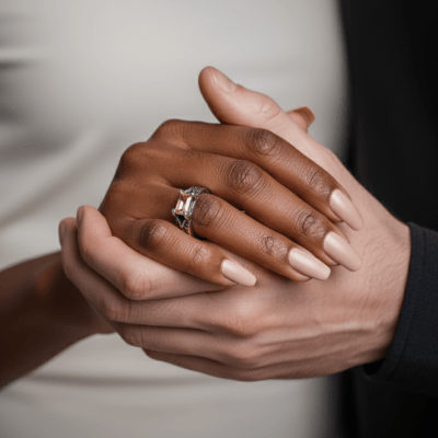 ASGARD – ANEL NÓRDICO EM PRATA 925 COM ZIRCÔNIA CHAMPAGNE