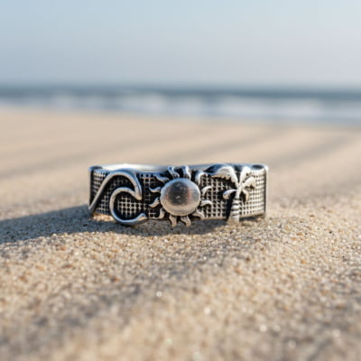 BEACH – Anel Praia em Prata 925