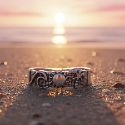 BEACH – Anel Praia em Prata 925