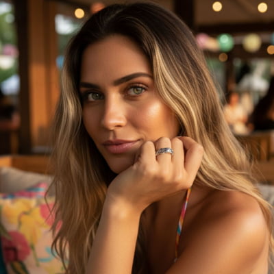 BEACH – Anel Praia em Prata 925