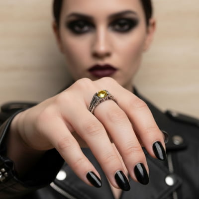 BONNY — Anel em Prata 925 com Zircônia Amarela