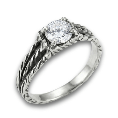 BONNY – ANEL EM PRATA 925 COM ZIRCÔNIA BRANCA 