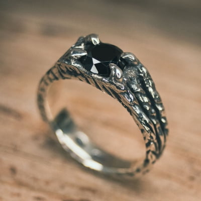 BONNY – Anel em Prata 925 com Zircônia Preta