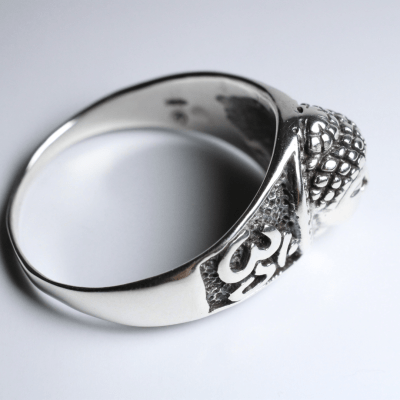 Buda – Anel Artesanal em Prata 925 com Detalhes Oxidados