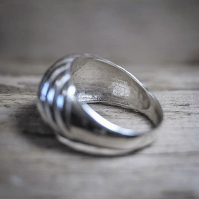 Duna – anel bombê em prata 925