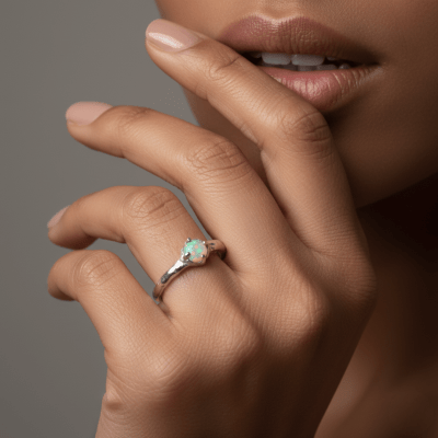 EDIÇÃO LIMITADA – SOLITÁRIO AURORA EM PRATA 925 COM OPALA