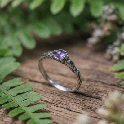 EDIÇÃO LIMITADA – SOLITÁRIO MAGMA EM PRATA 925 COM AMETISTA NATURAL