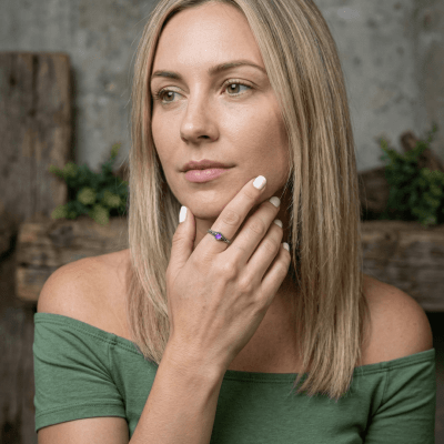 EDIÇÃO LIMITADA – SOLITÁRIO MAGMA EM PRATA 925 COM AMETISTA NATURAL