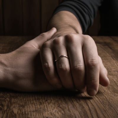 Anel Essência em Prata 925 – Anel Fino Orgânico com Detalhes Oxidados