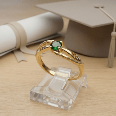 FORMATURA – ANEL DE ENFERMAGEM EM OURO AMARELO 14K