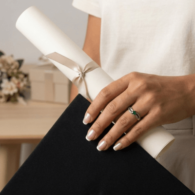 FORMATURA – ANEL DE ENFERMAGEM EM PRATA 925