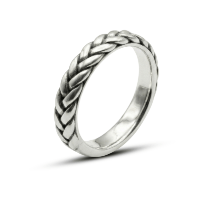 Lume – Anel Trançado Artesanal em Prata 925 com Oxidação nos Detalhes Lume – Anel Trançado Artesanal em Prata 925 com Oxidação nos Detalhes
