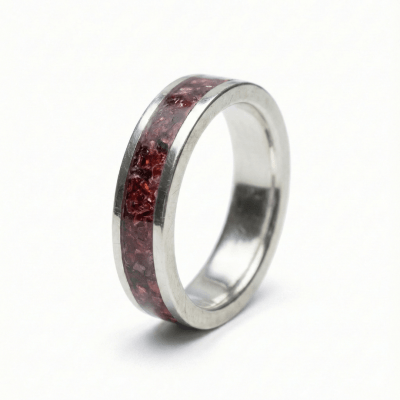 MOSAICO – ANEL DE PRATA 925 COM MOSAICO DE PEDRA NATURAL GRANADA