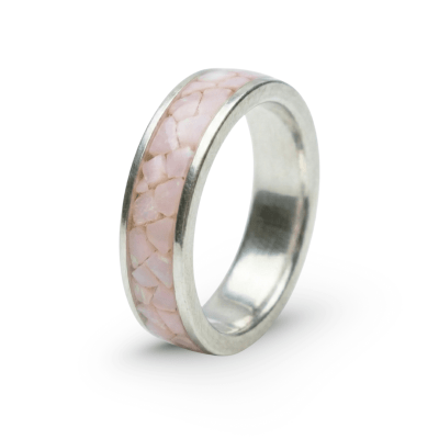 Mosaico – Anel em Prata 925 com Mosaico de Pedra Natural Quartzo Rosa Mosaico – Anel em Prata 925 com Mosaico de Pedra Natural Quartzo Rosa