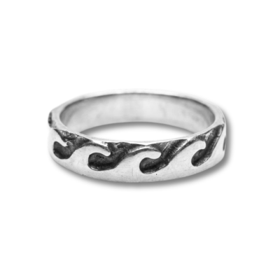 ONDAS - ANEL DE ONDAS MODELO FINO EM PRATA 925