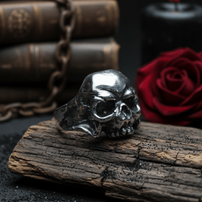 Skull Bone – Anel Caveira em Prata 925