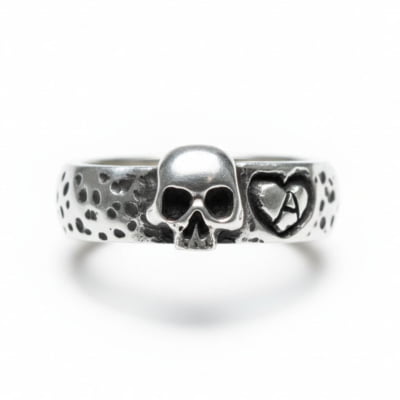SKULL LOVE – ANEL CAVEIRA CORAÇÃO EM PRATA 925 SKULL LOVE – ANEL CAVEIRA CORAÇÃO EM PRATA 925