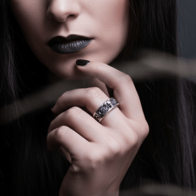 Skull Motor V800 – Anel Caveira Motociclista em Prata 925