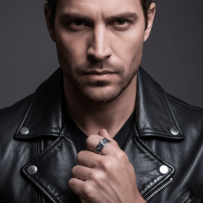 Skull Motor V800 – Anel Caveira Motociclista em Prata 925