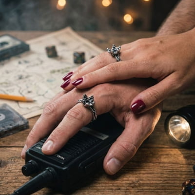 Anel Demogorgon em Prata 925 — Inspirado em Stranger Things