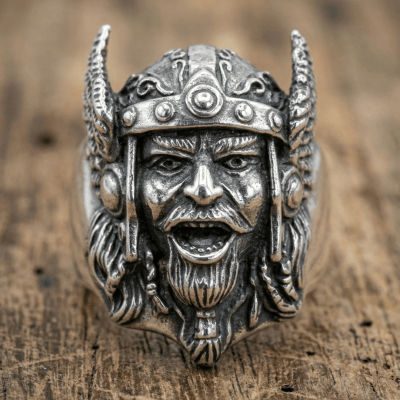 THOR – ANEL EM PRATA 925 OXIDADA FEITO À MÃO