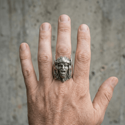 THOR – ANEL EM PRATA 925 OXIDADA FEITO À MÃO