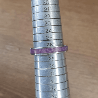 MOSAICO – ANEL DE PRATA 925 COM MOSAICO DE PEDRA NATURAL AMETISTA