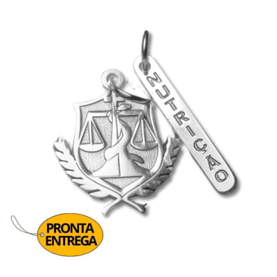 PINGENTE PROFISSÃO NUTRIÇÃO PRATA 925 