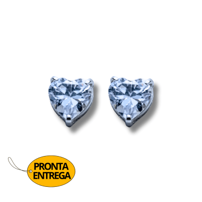 BRINCO SKY ZIRCÔNIA BRANCA PRATA 925 