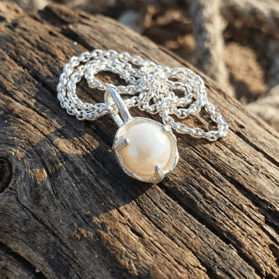 Pingente em Prata 925 com Pérola Natural de Água Doce – Edição Limitada