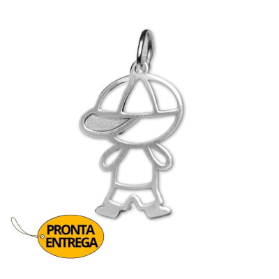 PINGENTE MENINO FILHO PRATA 925