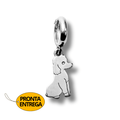 PINGENTE/BERLOQUE PET CACHORRO RAÇA POODLE PRATA 925