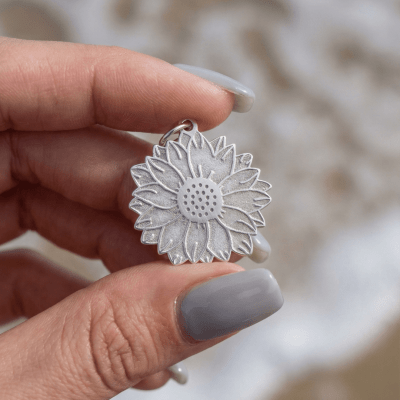 Girassol – Pingente em Prata 925