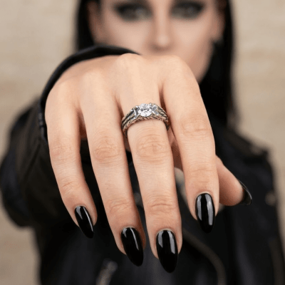 BONNY – Par de Alianças em Prata 925 com Zircônia Branca