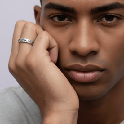 FRAGMENTOS – Par de Alianças em Prata 925