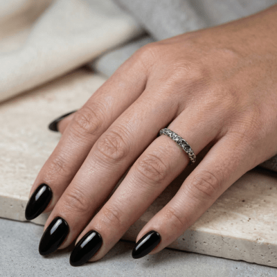 LUNAR – PAR DE ALIANÇAS MODELO FINO EM PRATA 925