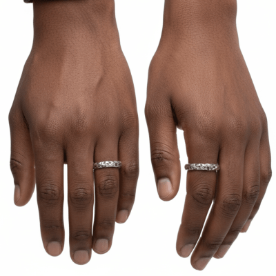 LUNAR – PAR DE ALIANÇAS MODELO FINO EM PRATA 925